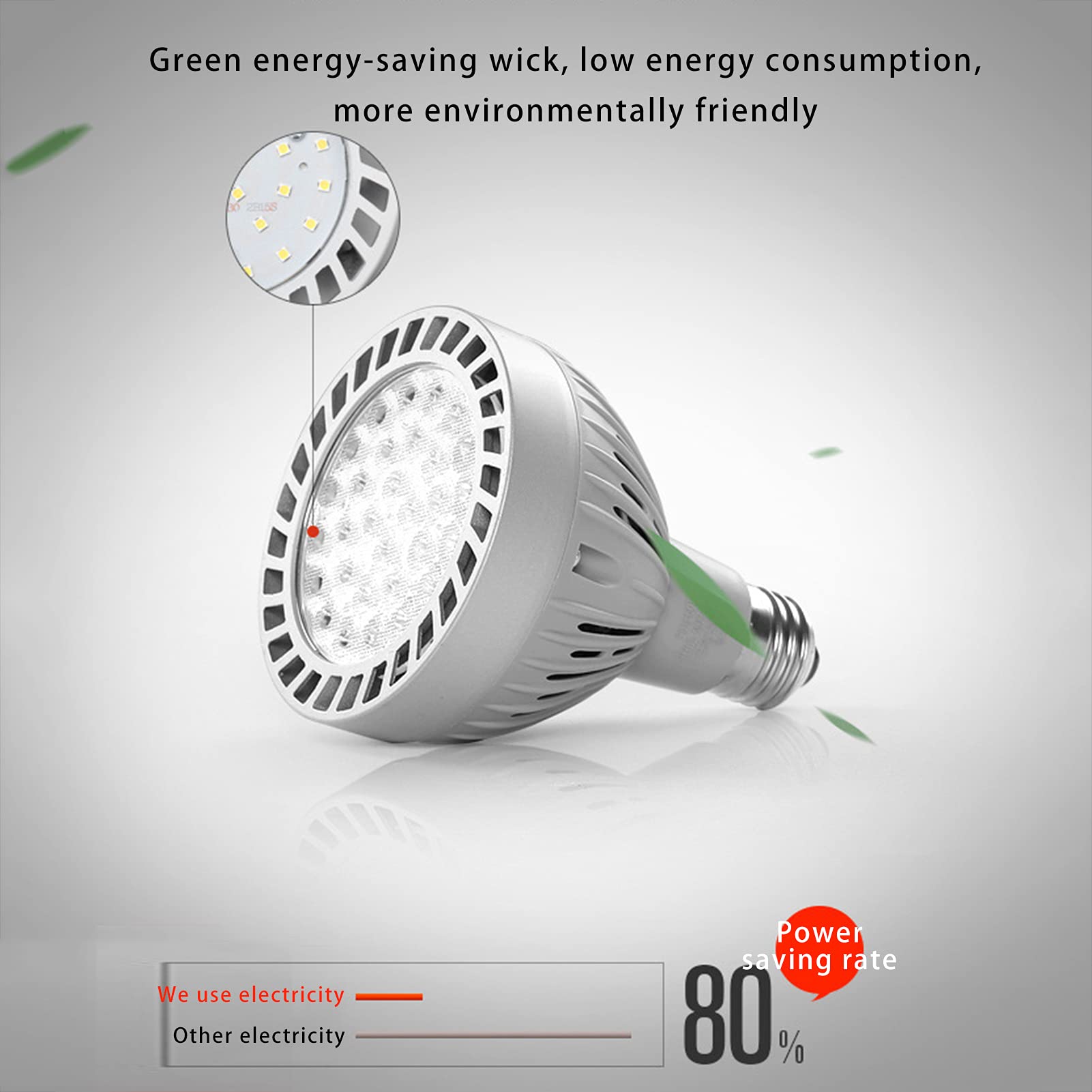 Foco Led de Riel (Paquete de 4), Bombillas Led E27 No Regulables, 40 W, 4000 Lúmenes, Luz Cálida de 3000 K, Luz Empotrada de Techo, Iluminación de Acento/Luz Fría