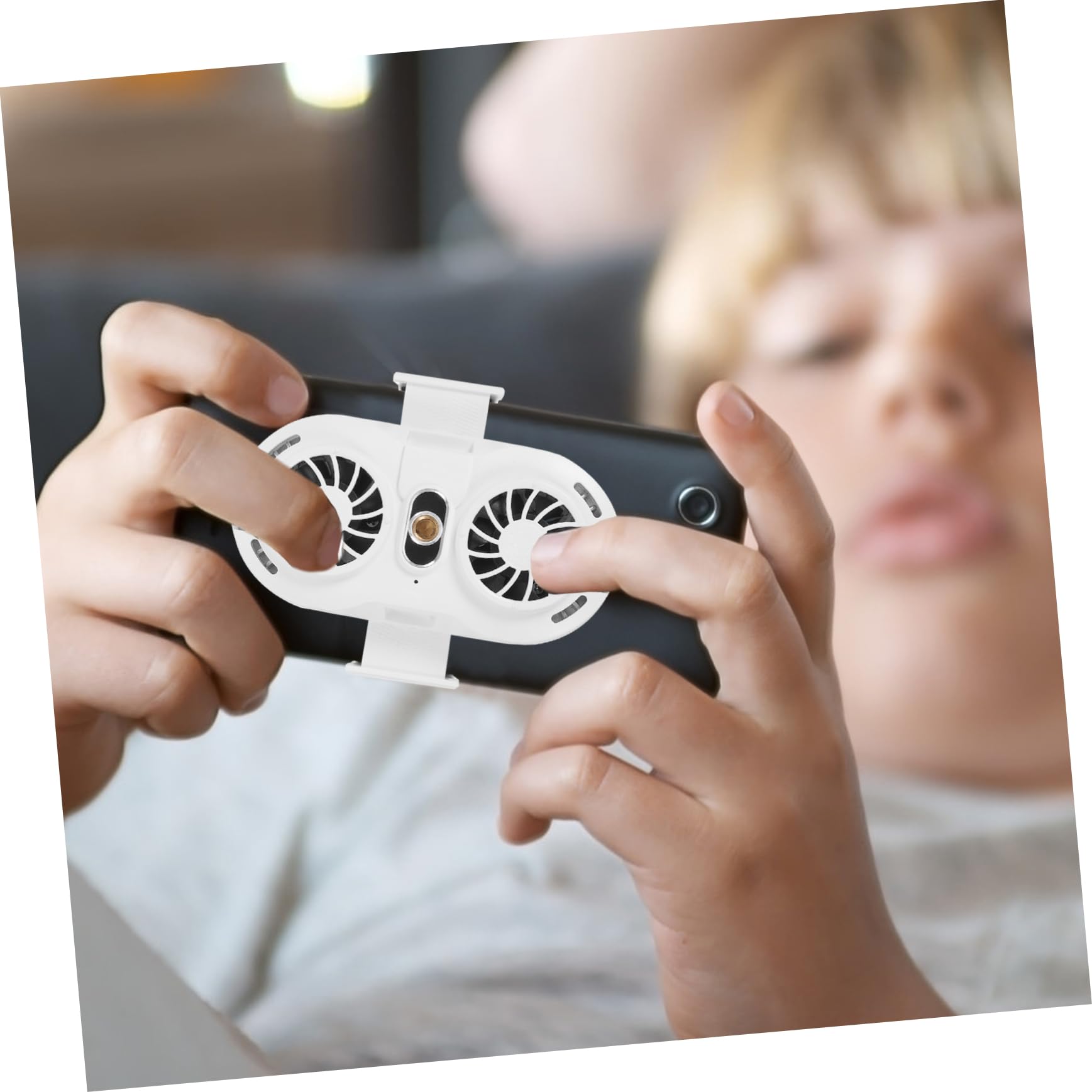 jojofuny Phone Cooler Semiconduttore Dual Fans Raffreddatore Smartphone Ultra Silenzioso Per Gaming e Streaming Compatibile Dispositivi