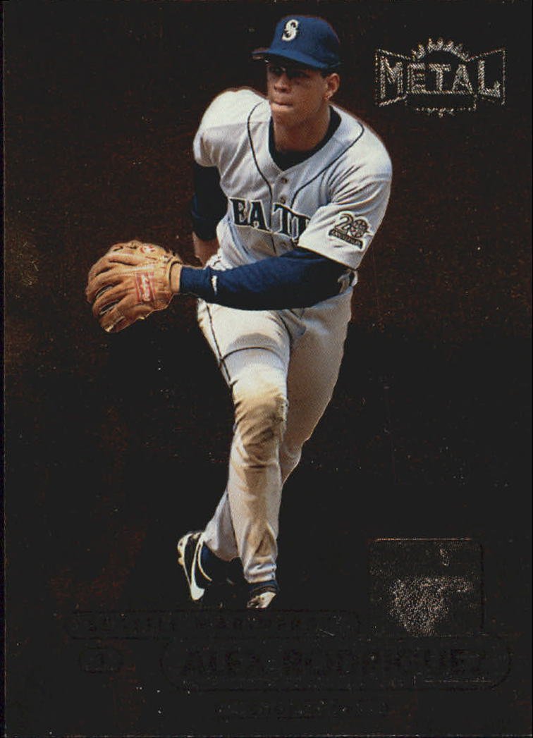 Amazon.com: 1998 Metal Universe Baseball Card #100 Alex Rodriguez