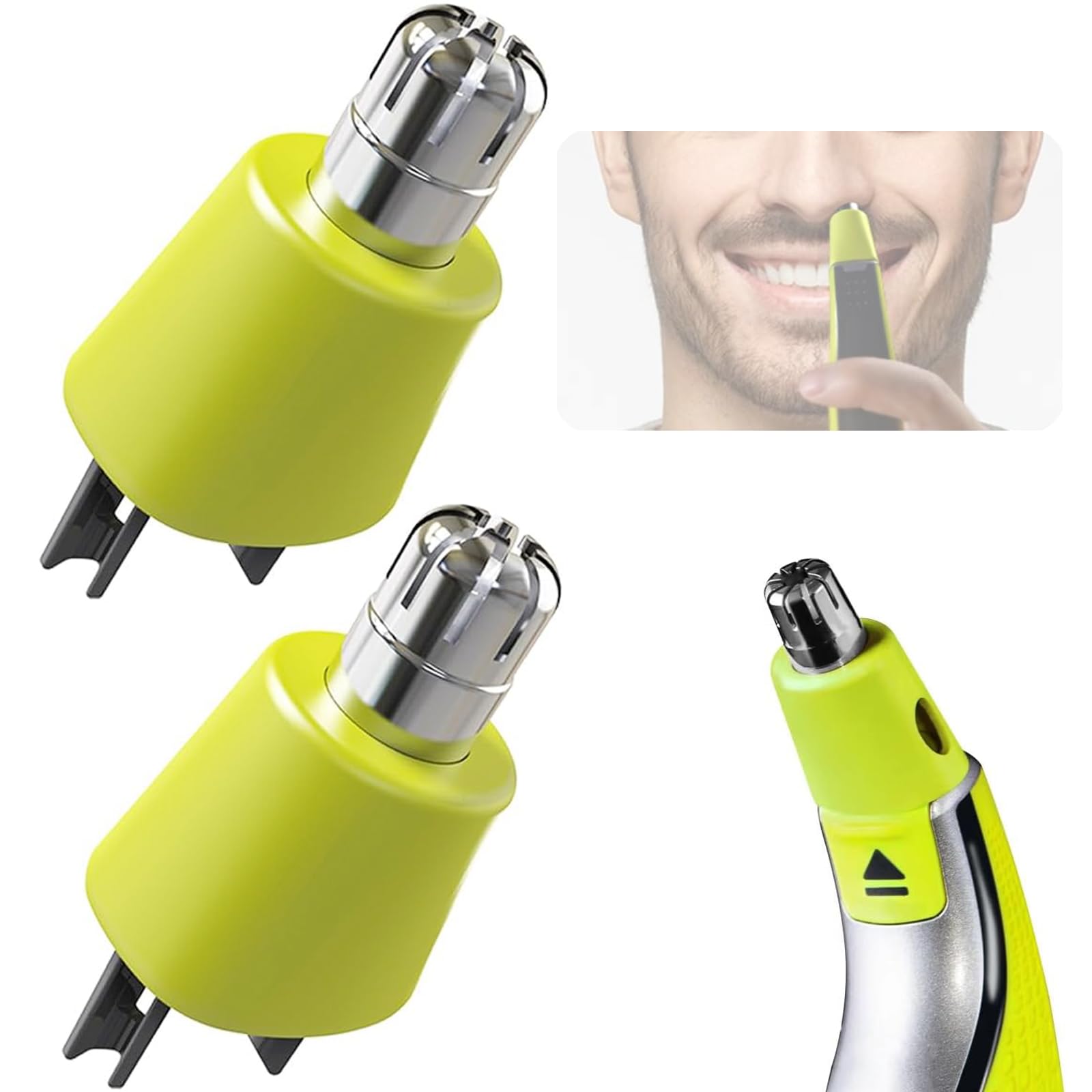 TQPXZO Paquete de 2 Cuchillas de Repuesto para Recortadora de Pelos Nasales Compatibles con One Blades Cuchilla de Repuesto QP2520, QP2630, QP2734, One Blades 360, Accesorios de Recorte de Cuchillas