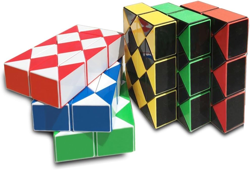 Yescube 6-Piece Magic Snake Puzzle Twisty Snake Magic Puzzle Cube Toy Collection