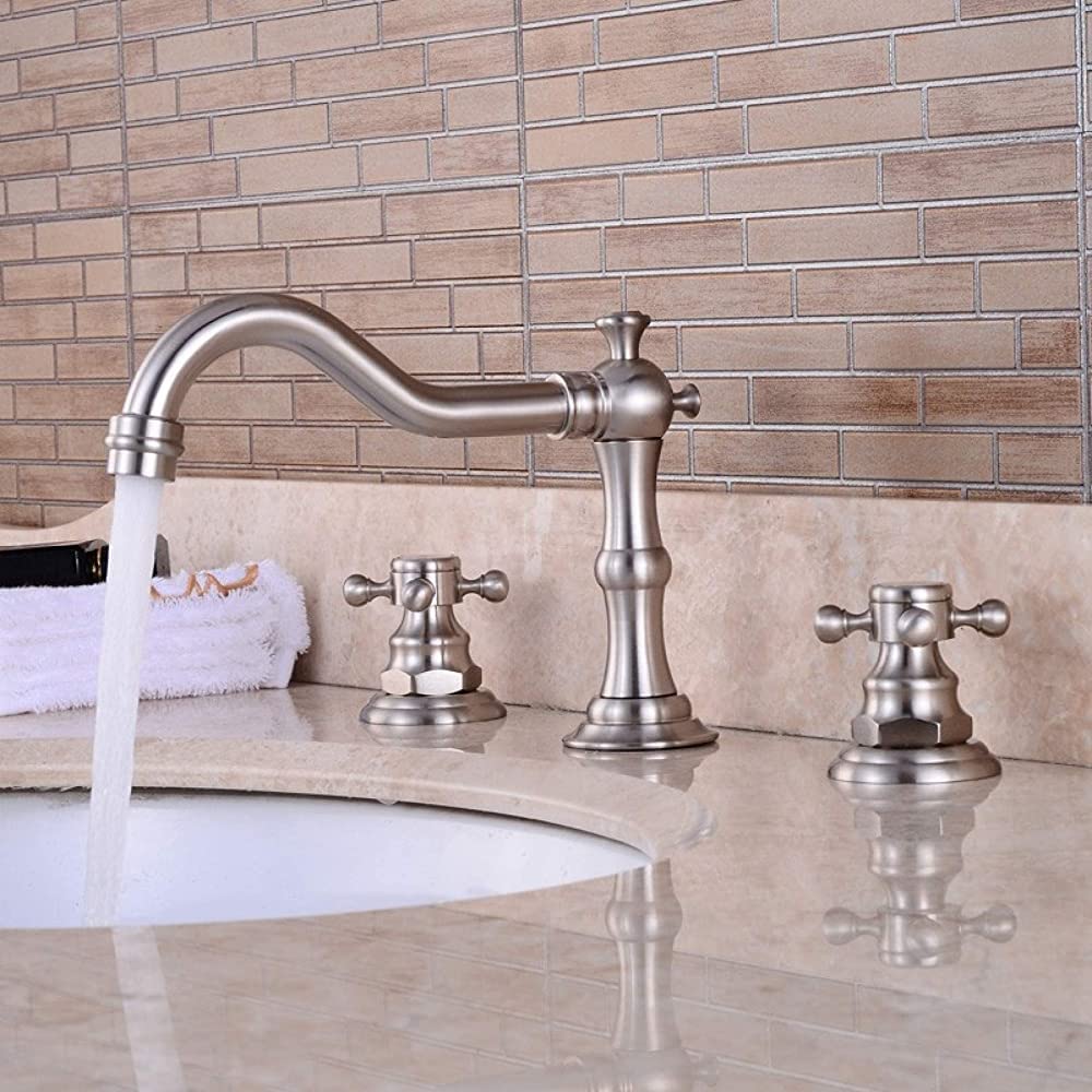 Robinet de lavabo de salle de bain en nickel pour moderniser votre espace vasque