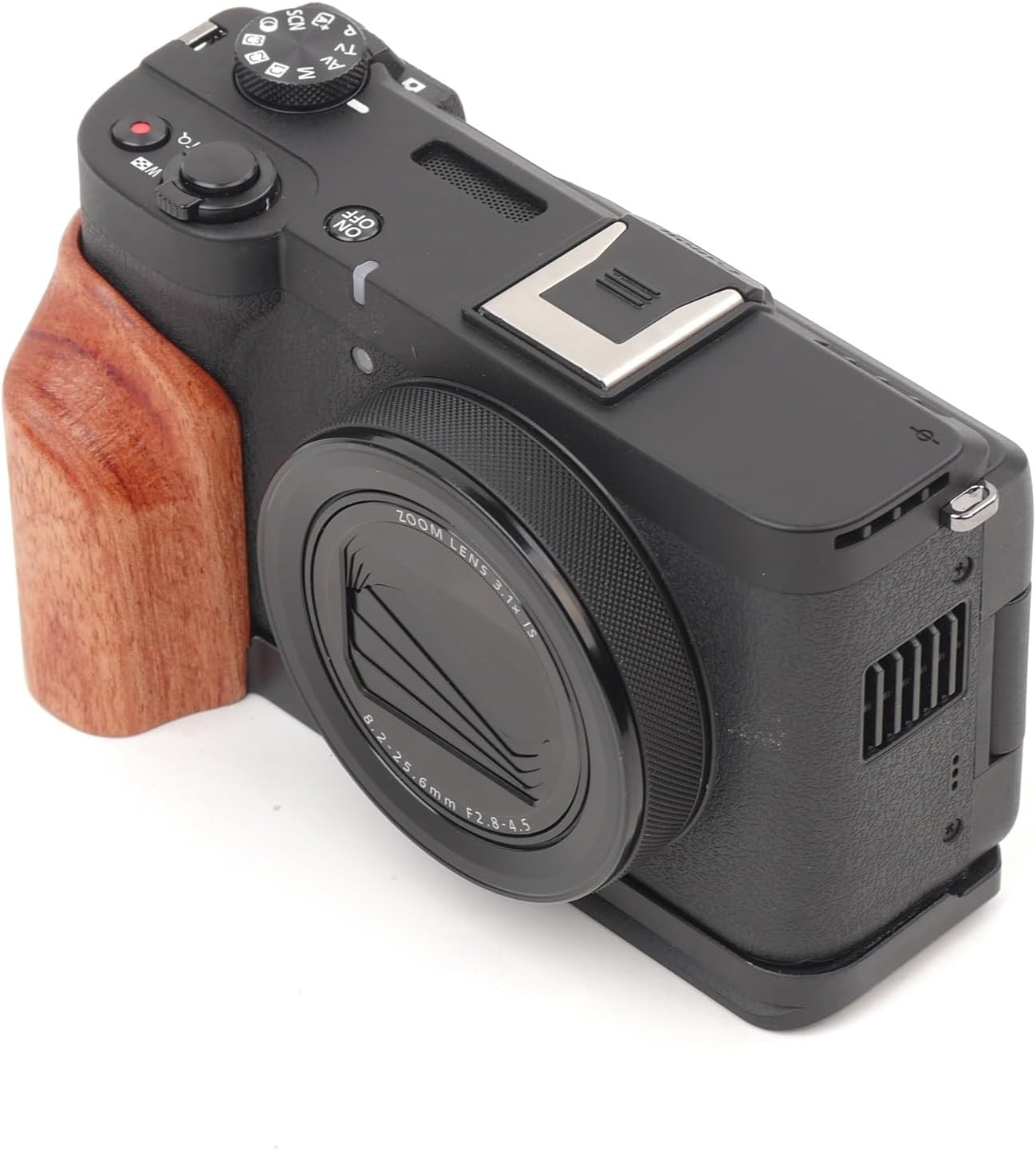 Metal Hand Grip for Canon PowerShot V1, Baseplate L Bracket Built-in Quick Release Plate for Arca, L-Shape Handgrip Holder for Canon PowerShot V1 Digital Cameras Accessories (Black)