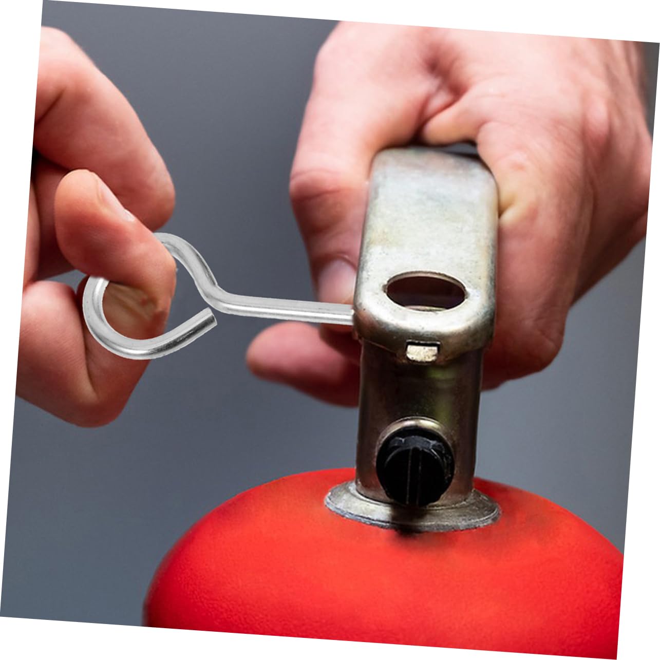 VILLCASE 100 Juegos De Pasadores De Seguridad Para Extintores Pasadores De Seguridad Para Extintores Pasadores De Seguridad Para Equipos Contra Incendios Hierro