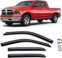 Vista 111 de Visera de ventana para Jeep Cherokee 1984-2001 (Excluye Modelo Limited), Protectores Guards Shields de lluvia de canal exterior, Deflector