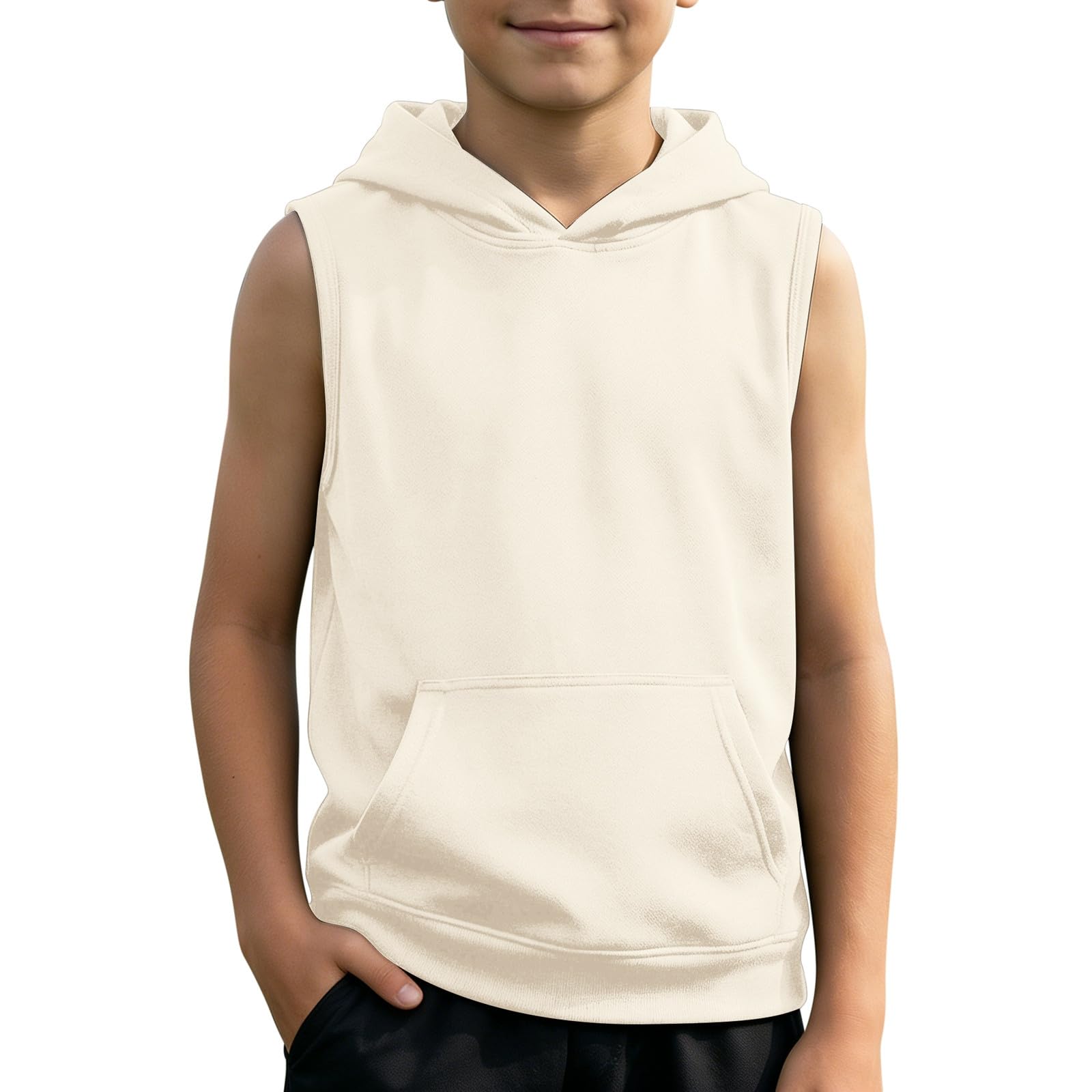 Camiseta sin Mangas para niños, Camiseta Deportiva sin Mangas para Entrenamiento./326