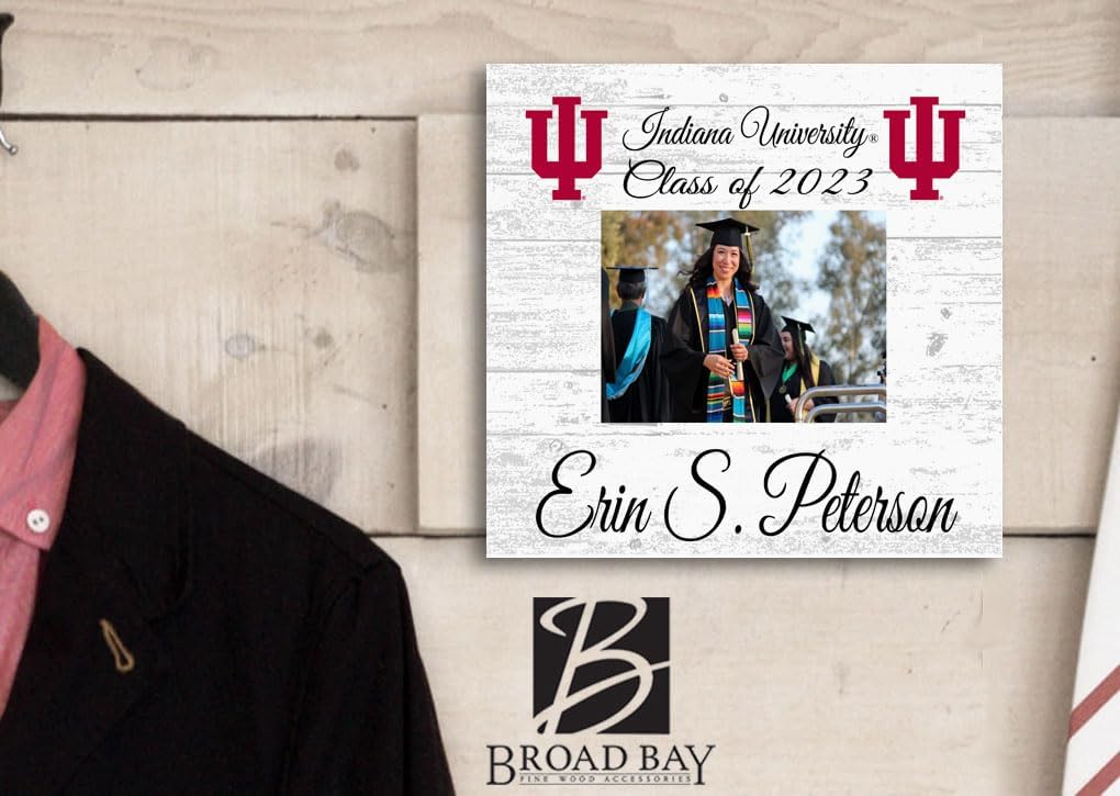 Indiana University Photo Plaque with Name and Class Year - Custom Printed Picture for Students, Graduation or Alumni