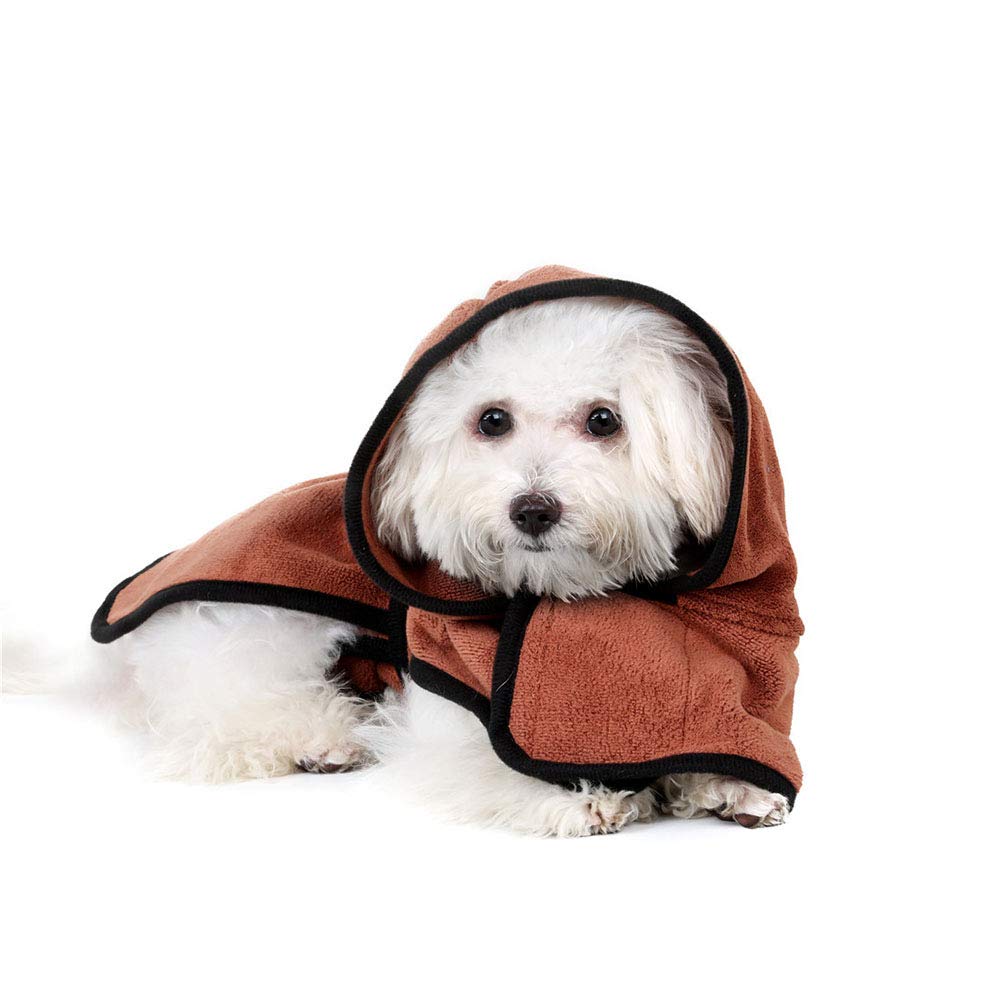 Peignoir Serviette de Bain pour Chien Microfibre Peignoir pour Chien Grand Petit Séchage Rapide, Serviette de Bain pour Animaux