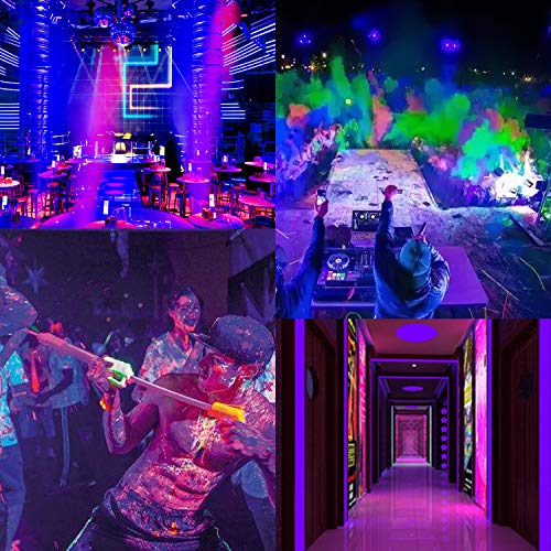 Cly 33Ft Led Uv Black Light Strip Kit, 600 Units Uv Lamp Beads, 12V Flexible Blacklight Fixtures, 10M Led Ribbon For Indoor Fluorescent Dance Party, Stage Lighting, Birthday,Wedding #TOP5