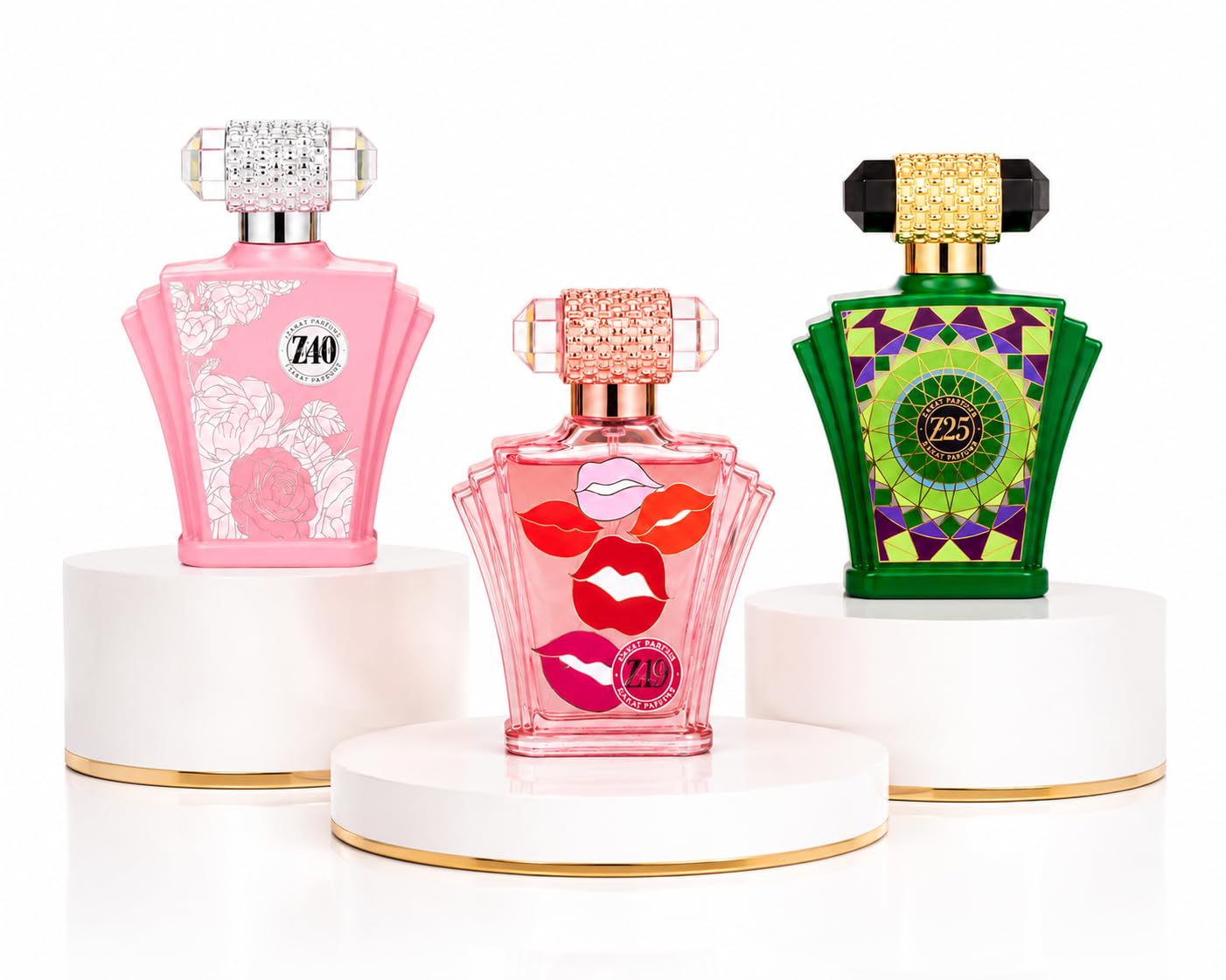 Amazon.com : Zakat travel set x 3 pieces pink Z19, Z25, Z40 (30ml