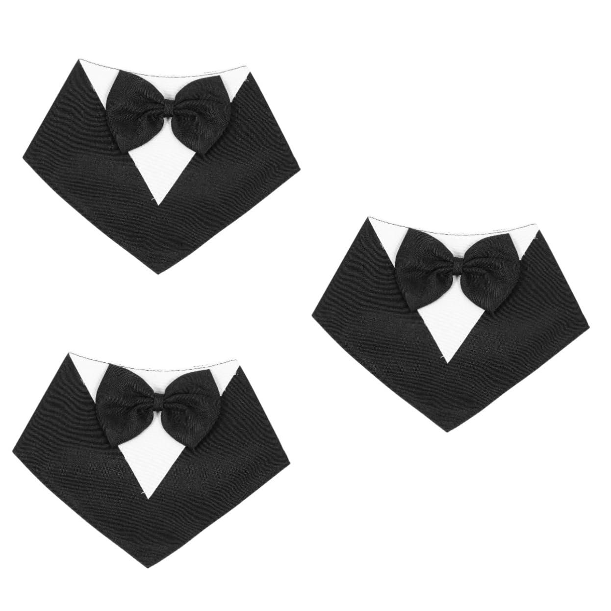 Bandana pour chien anti-gêne avec nœud papillon élégant pour grand événement