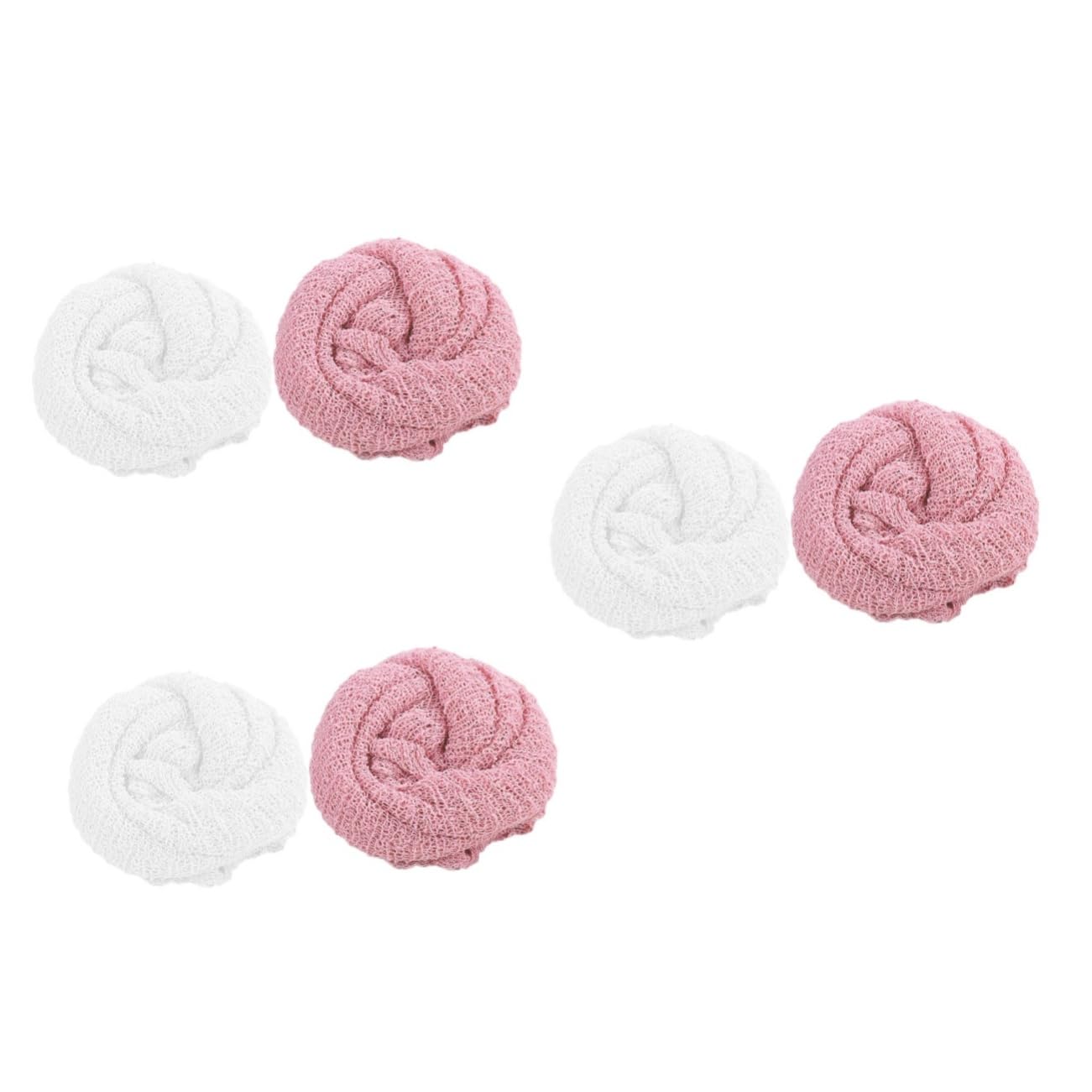 BESTonZON 6piezas De Swaddle para Recién Nacidos De Mantas De Elástico y Transpirables para Fotografía De Bebés y Rosa