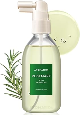 AROMATICA Root Enhancer Rosemary Water for Hair Growth spray - with Rosemary hair oil & caffeine & biotin - Korean hair care for hair thinning & hair loss - free from silicone, paraben and sulfate