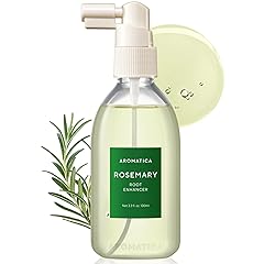 AROMATICA Root Enhancer Rosemary Water Spray for Hair Growth – Korean Hair Care Oil for Scalp Detox – Flaky & Itchy & Dry Scalp Treatment – Free from Sulfate, Silicone, and Paraben (3.38oz)