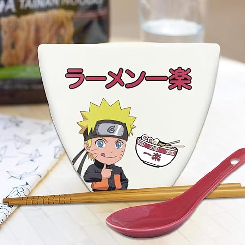 Vista 13 de Naruto Ichiraku Ramen Shop - Tazón de cerámica para ramen (20 onzas)