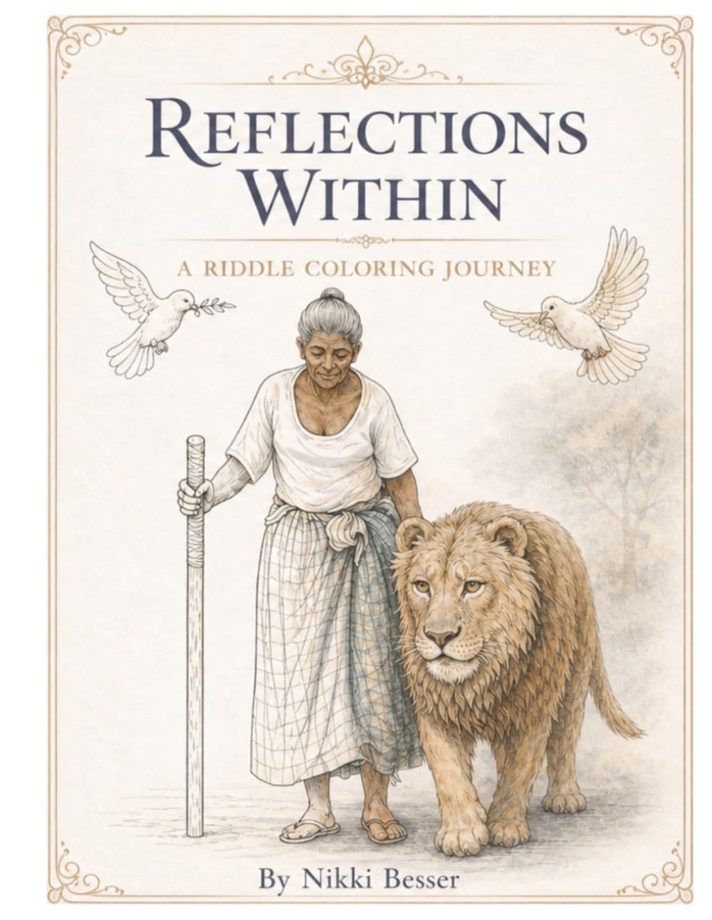 Reflections Within: An Illustrated Riddle Coloring Journey for Mindfulness, Self-Discovery, and Inner Reflection