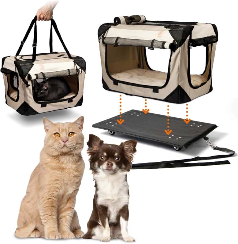 large cat carrier on wheels
