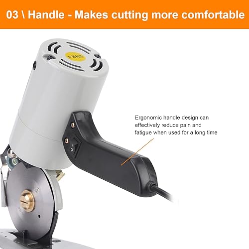 Miniatura 7 de Cortador de tela eléctrico, cuchillo octogonal, máquina de corte de tela, cuchillo redondo, cuchilla rotativa, tijeras para corte de lana de cuero,