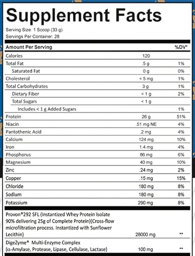 Miniatura 2 de Isolean, 100% aislado de proteína de suero de leche, absorción rápida, mantequilla de maní de chocolate blanco