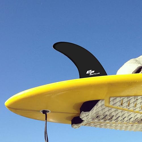 Miniatura 4 de Goplus Aleta central desmontable de 9 pulgadas para surf y SUP para longboard, tabla de surf y paddleboard reemplazo de aleta rápida