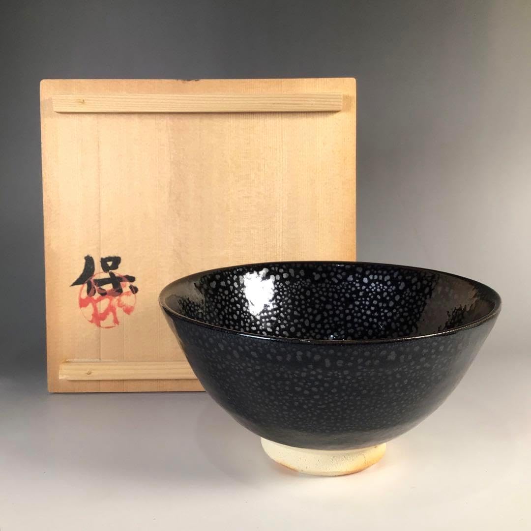 Ｍ１６２　茶碗　『清水保孝造』『油滴茶碗』　抹茶碗　共箱　茶道具 M162 茶碗 『清水保孝造』『油滴茶碗』 抹茶碗 共箱 茶道具