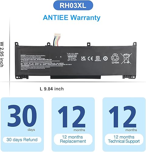 Miniatura 7 de ANTIEE RH03XL - Batería para portátil HP ProBook 430 440 445 450 630 640 650 G8 Series HSTNN-IB9Q HSTNN-OB1T HSTNN-DB0B HSTNN-UB7X M01524-1D1