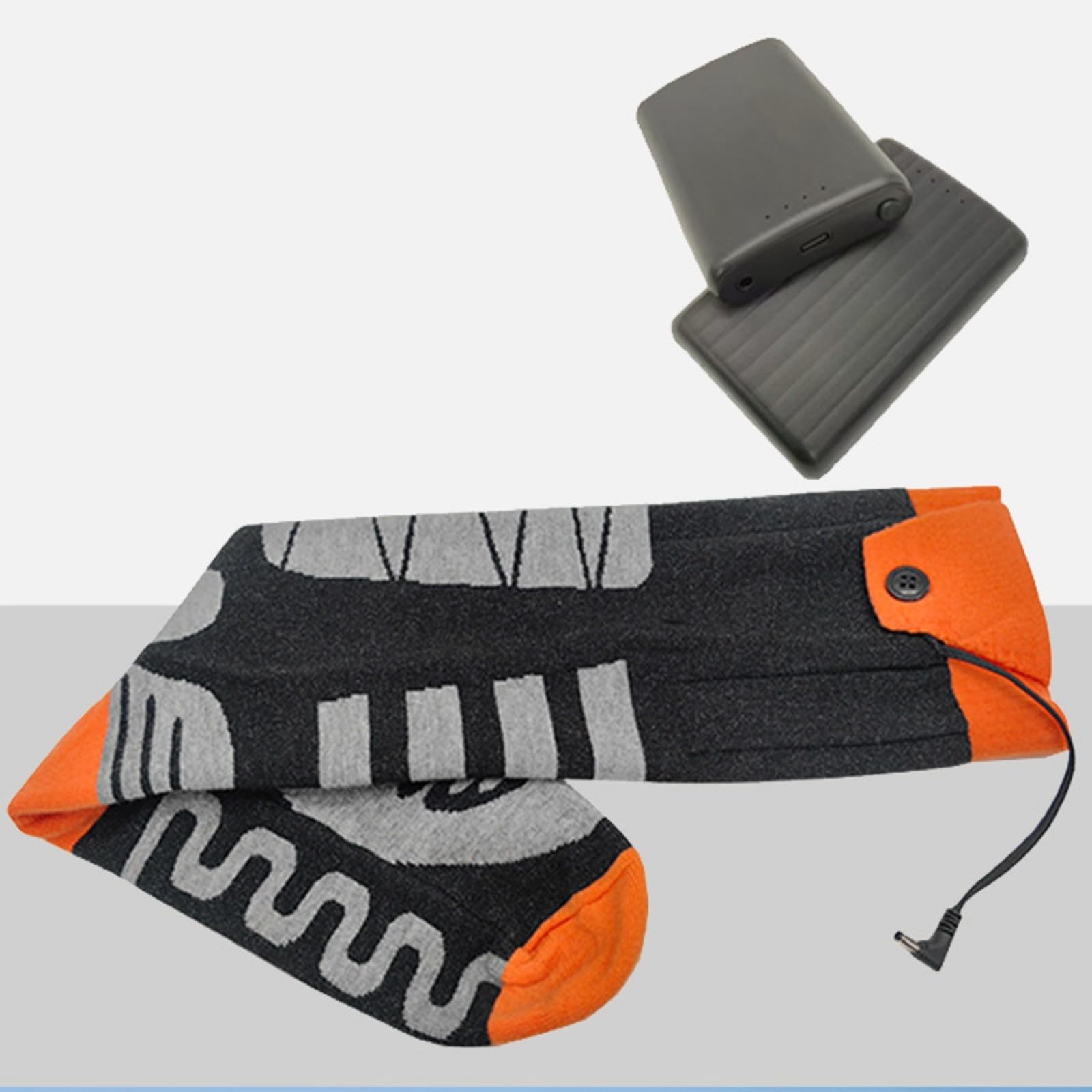 Milageto Calcetines Altos hasta la Pantorrilla con Control por App Cálidos Calcetines Calefactados con Control Aplicación Transpirables Medias Calefactadas