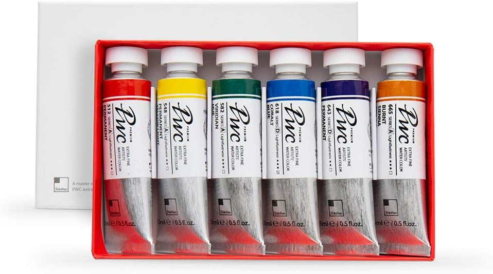 PWC Shinhan Premium Watercolor 15ml 6 Piece Set A (1215151-0006)