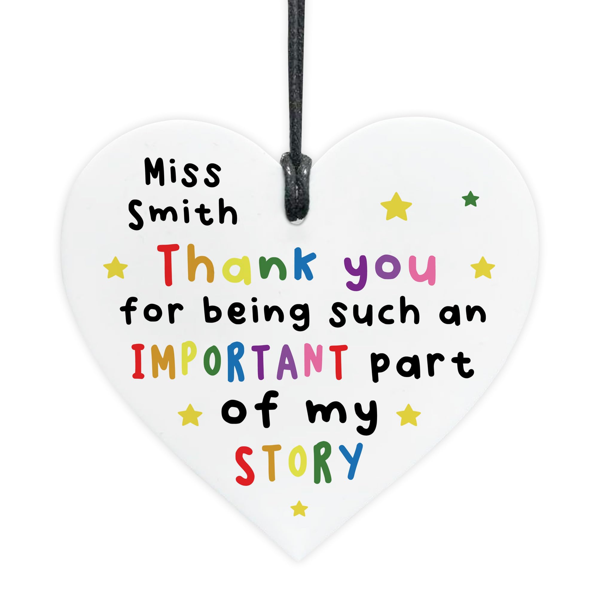 Red Ocean Personalised Gift For Teacher Teaching Assistant Important Part Of My Story Gift For Him Her Teacher Plaque From Student Kids Leaving School Nursery Appreciation Keepsake