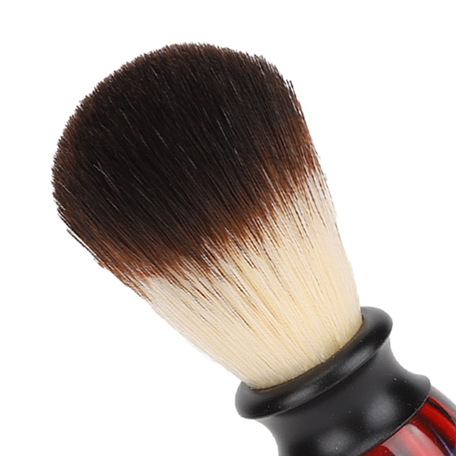 Spazzola per Barba, Setole Sintetiche Fini, Asciugatura Rapida, Impugnatura ergonomica, Design Portatile per Salone, Casa, Viaggio