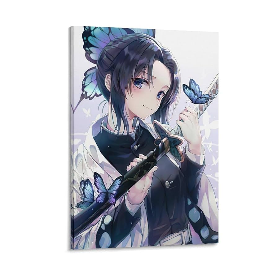 Amazon.co.jp: 胡蝶しのぶ 鬼滅の刃 ポスター1 キャンバスアート