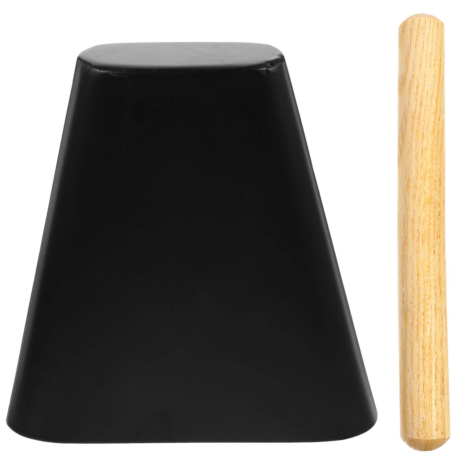 6 Inch Metal Cowbell With Wooden Stick - Percussion Instrument For Sports Events & Music