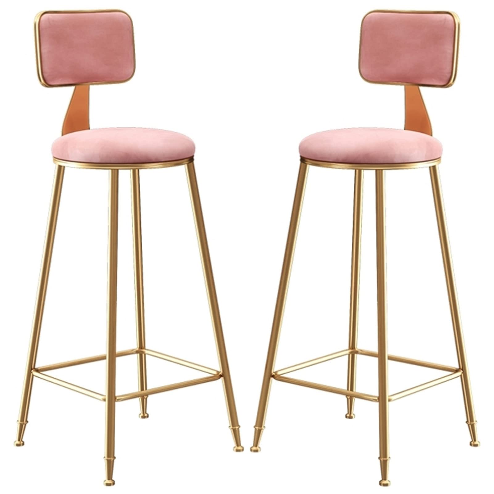 Tabourets de bar or lot de 2 design chic et luxe européen pour un intérieur raffiné