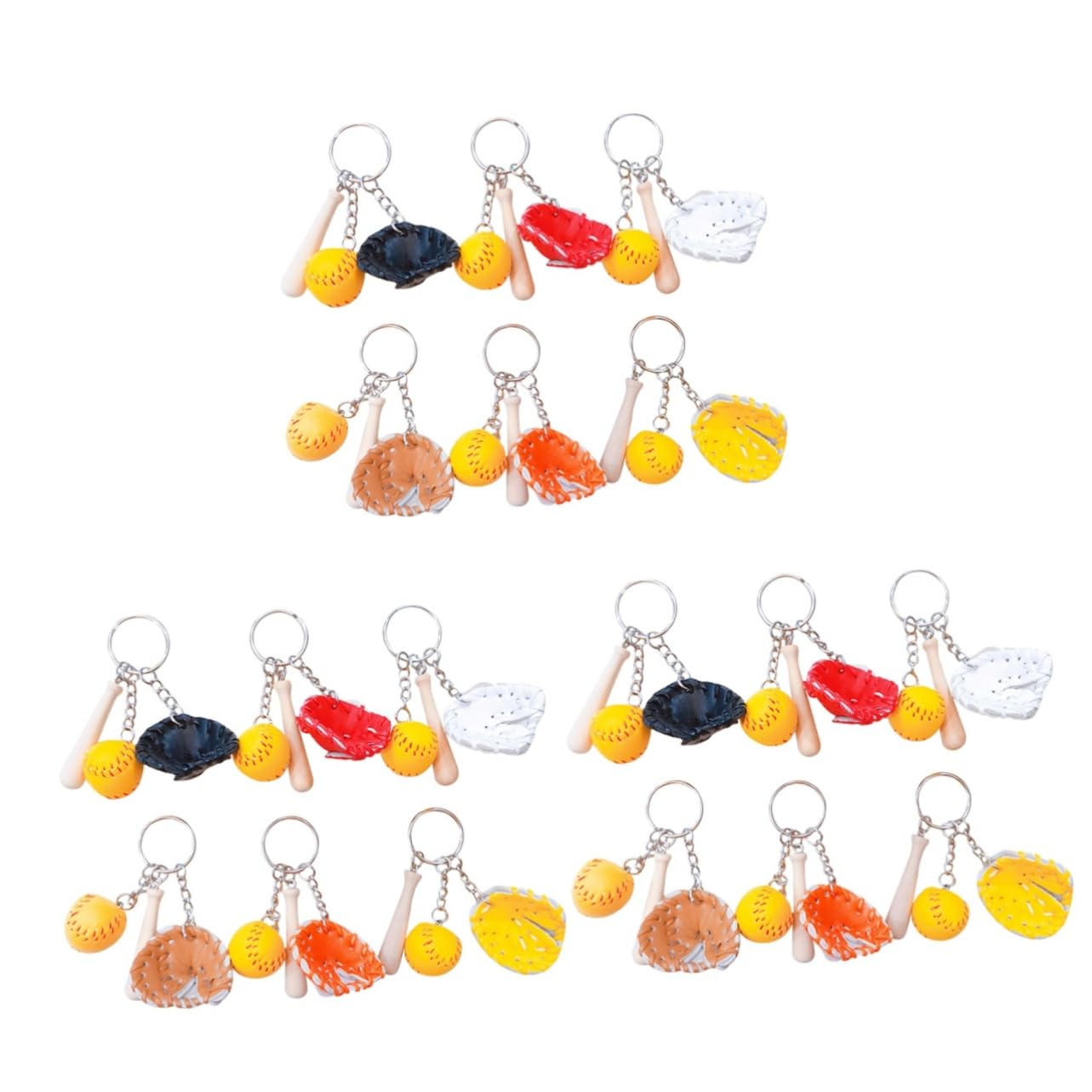 minkissy Decorazione Sospesa Da Baseball Portachiavi Da Baseball Portachiavi in ​​stile Sportivo Etichetta Della Borsa Da Baseball Sports Heyring Di Legno