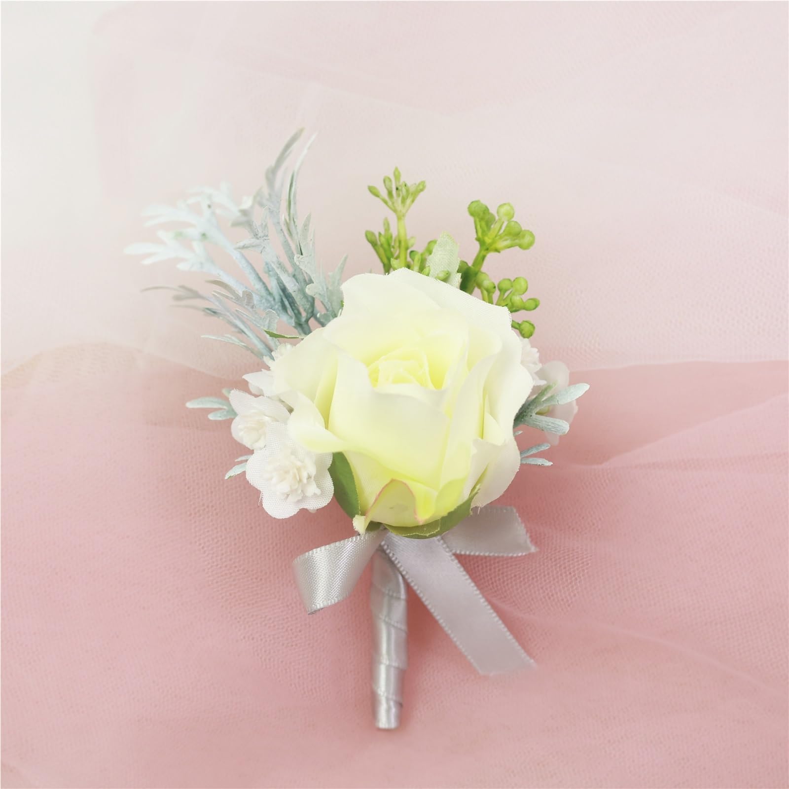 Ansteckblume BräUtigam Band, Boutonniere, Kleine Blume, Und, Blätter, Für, Bräutigam, Ehe, Zubehör, Hochzeit, Dekoration | Color2