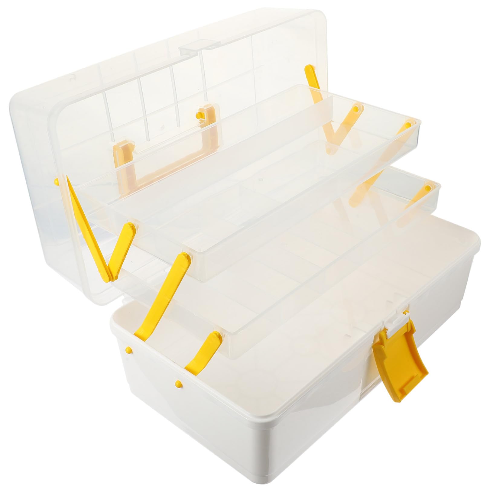 Alipis Große Aufbewahrungsbox mit Fächern für Haarschmuck und Haarzubehör Leichter Kosmetik Schmuck Organizer Vielseitig für Zuhause Büro Schule und Reisen Geeignet