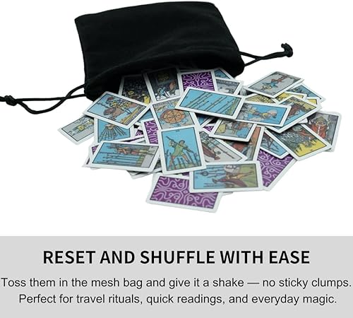 Miniatura 4 de Pequeño juego de cartas de tarot  78 tarjetas miniatura del tamaño de los dedos, portátil y duradero, bellamente diseñado con tarjetas gruesas,