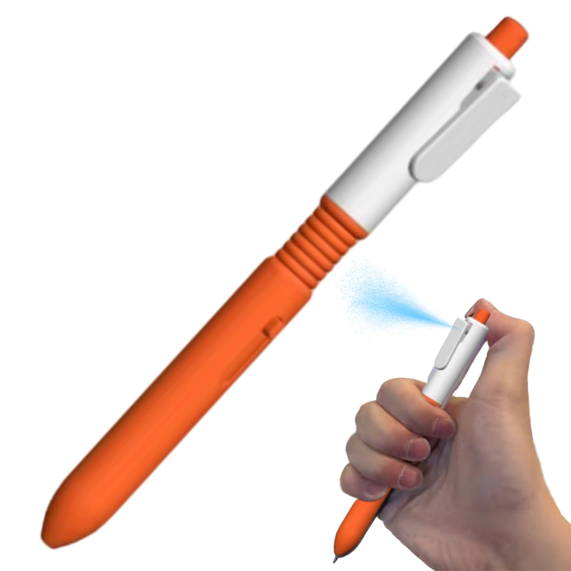 Mini Pistola De Agua Con Bolígrafo Retráctil – Bolígrafo Creativo De 16.5 Cm Para Bromas Y Regalos Divertidos, Azul