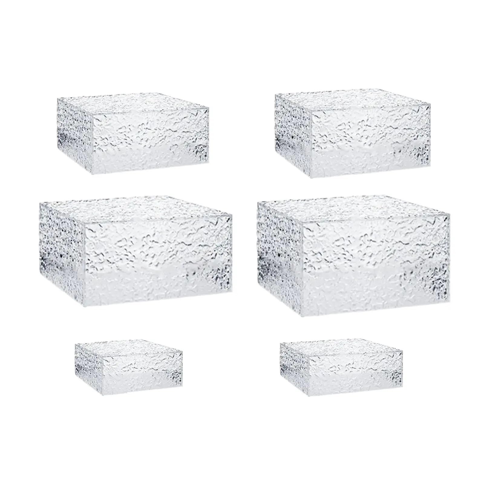 Elevadores de Buffet Caja de exhibición vertical for mesa buffet, soporte alimentos, elevador 5 lados for , postres, cosméticos, pasteles, figuras acción para Brunch Joyería(6 piece set)