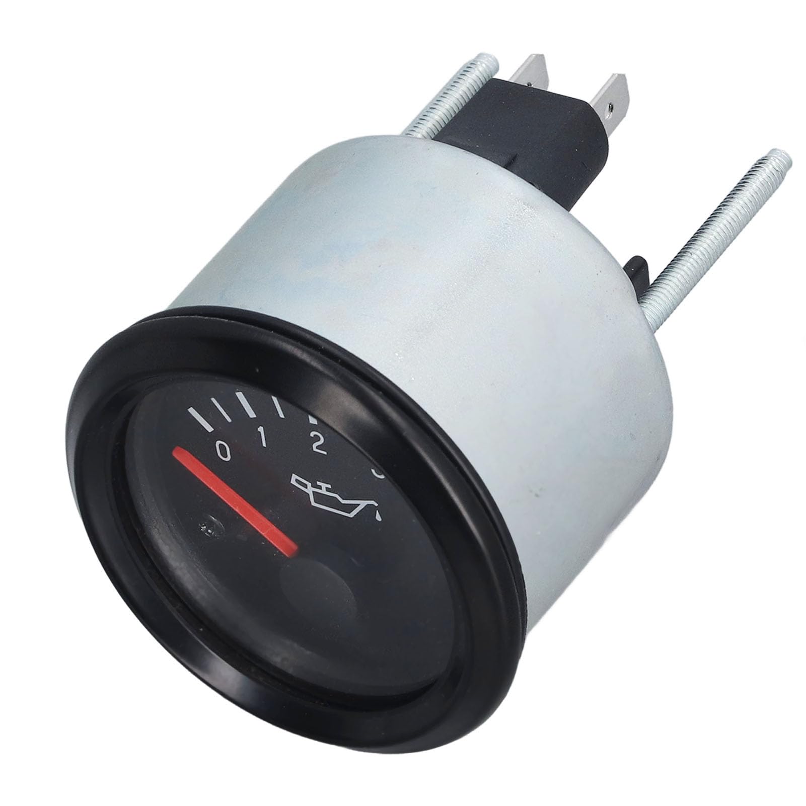 Manometro Carburante, Manometro Olio Impermeabile con Retroilluminazione a LED, 0-5 Bar, Copertura Trasparente, Ampia Compatibilità, Facile Installazione per Motore (24 V