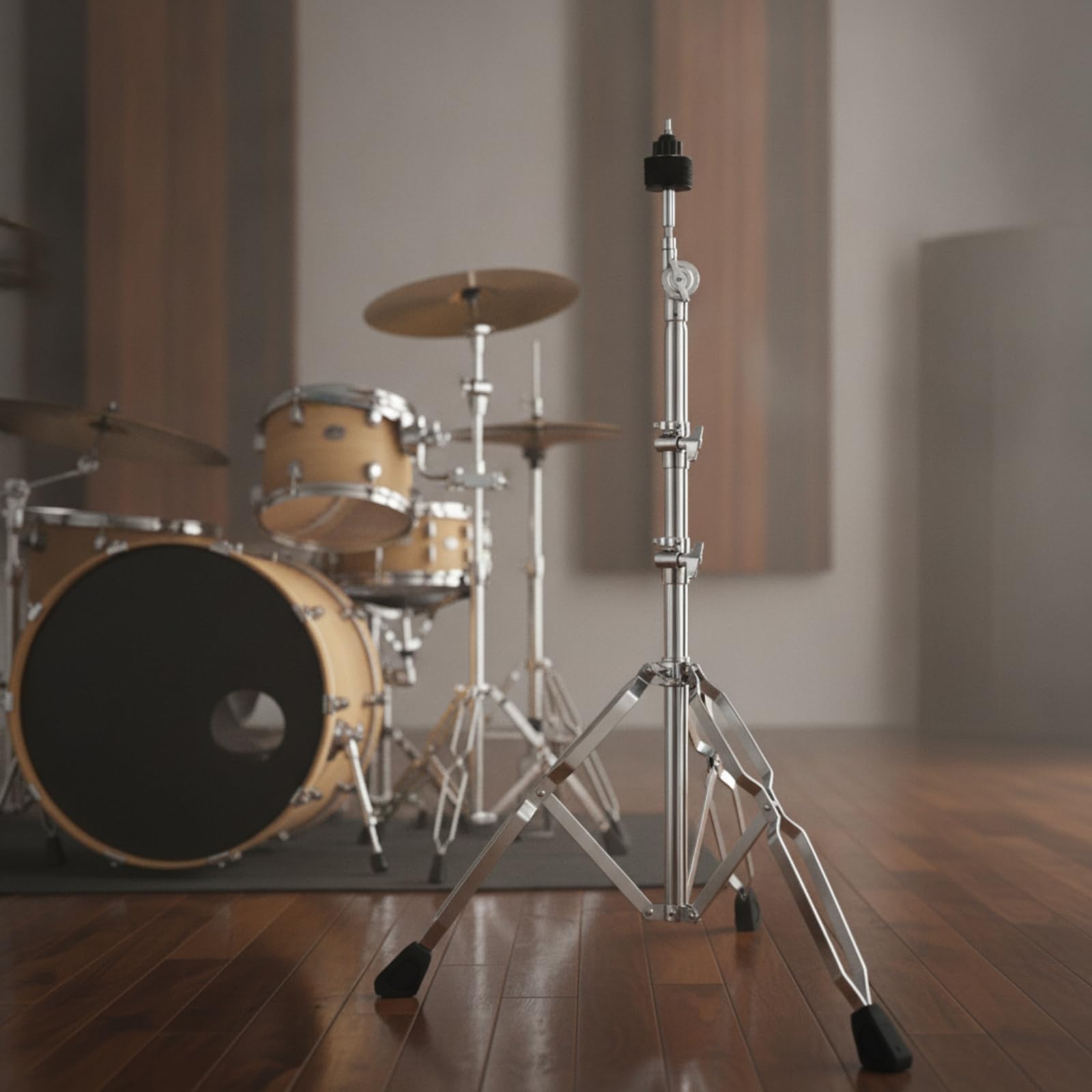Milageto Soporte Platillos C-500 Resistente Soporte Platillos con Patas Doble Refuerzo para Escenarios
