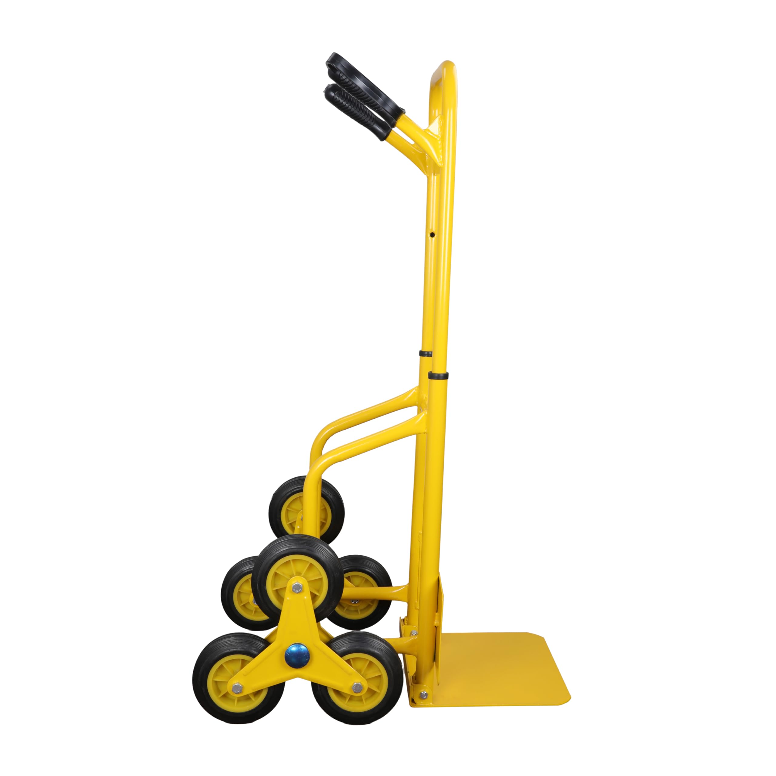 Stanley FT521 Diable Pliant - Chariot de Transport avec 6 Roues de Diable - Max. Capacité de Charge 120KG - Métal - 68 x 49 x 113 CM - Pliable