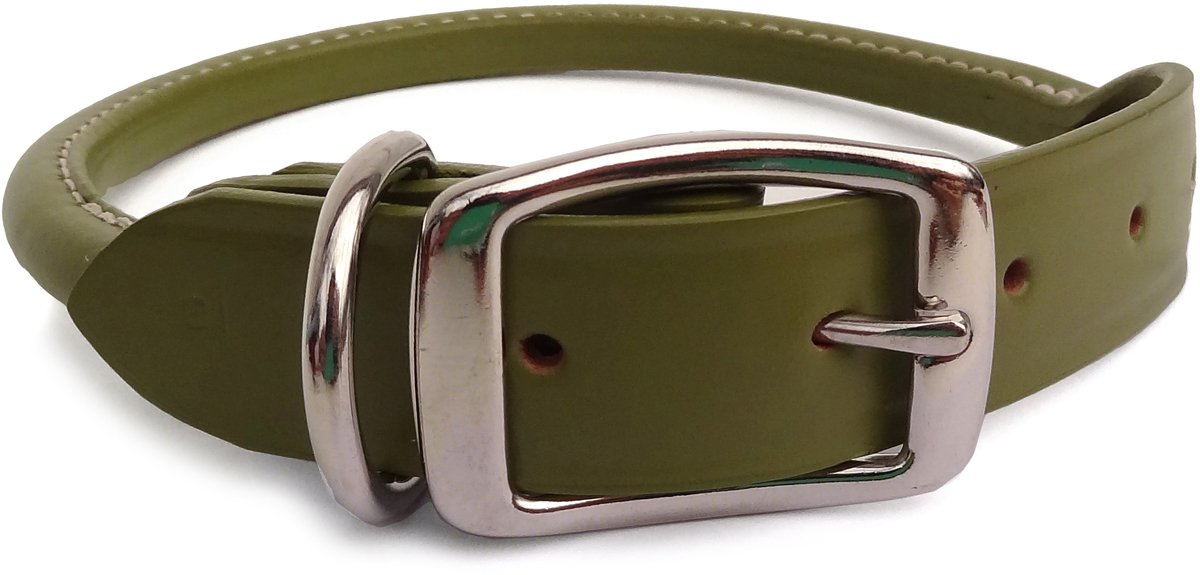 Collier rond pour chien anti-nœuds Auburn Leathercrafters vert 55,9 cm