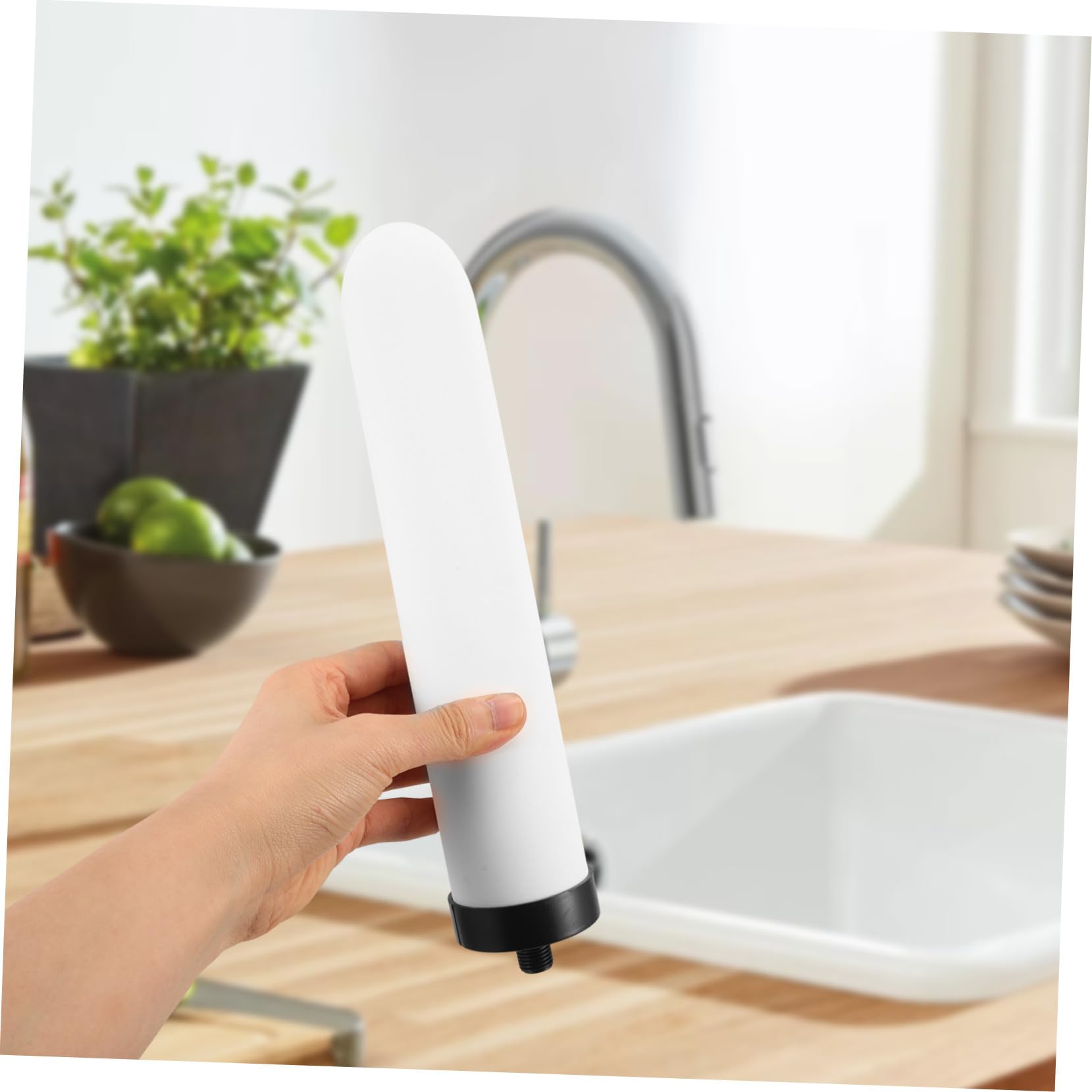 Filtro Cerámico de Repuesto Fácil Instalación, Apto para Agua Potable, Elimina Impurezas, 2 Piezas, para Purificador de Agua de Encimera, Uso Doméstico