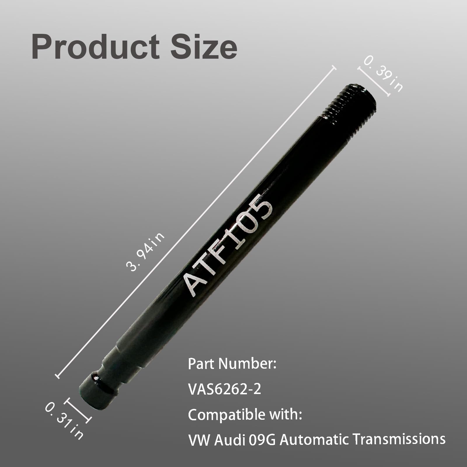 L.a.moonmico Transmission Fluid ATF Fill Adapter,Transmission Service Oil Filling Fluid Change Adapter Fits for VW/Audi/Benz 09G ATF VAS6262-2?4mm ID x 10mm OD?Thread M10 x 1.0