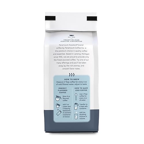 Miniatura 3 de Paramount Roasters, Café Molido con Sabor a Latte de Pistacho, bolsa de 1-12 oz, Tostado Medio (Paramount Coffee Company)