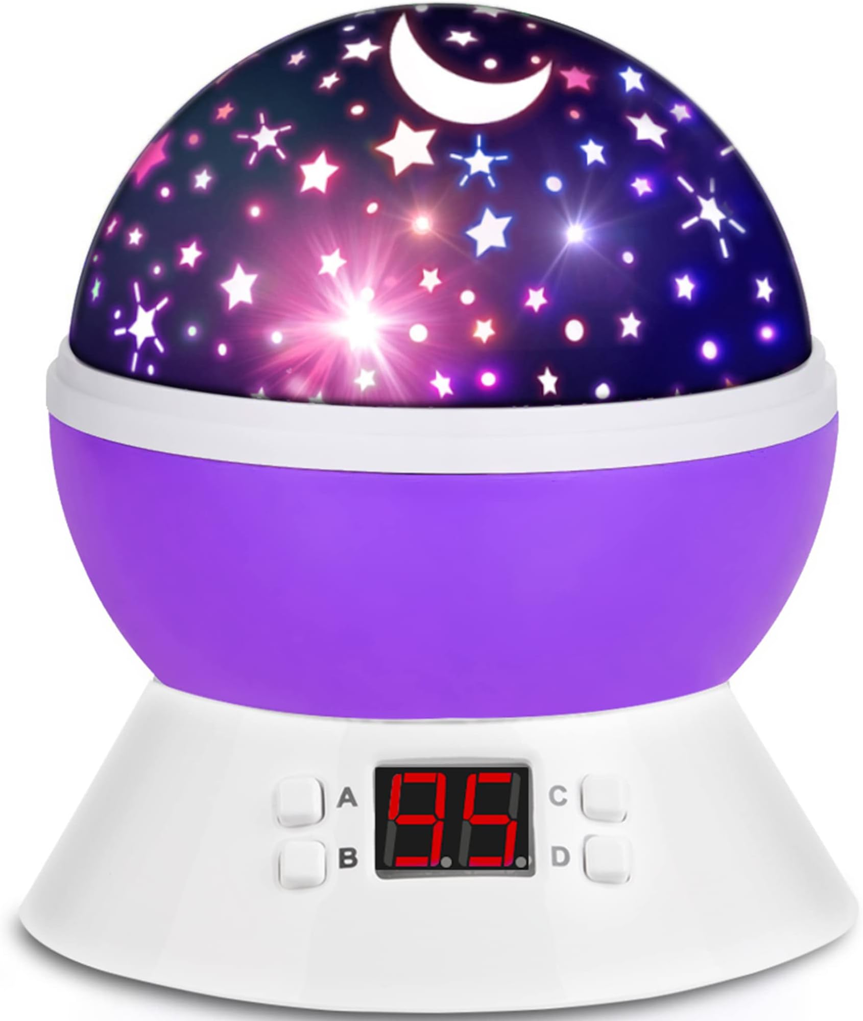 Baby Light Star Projector Night Lights for Kids with Timer and 360 Degree Rotation for Children Bedroom Ceiling Glow in The Dark