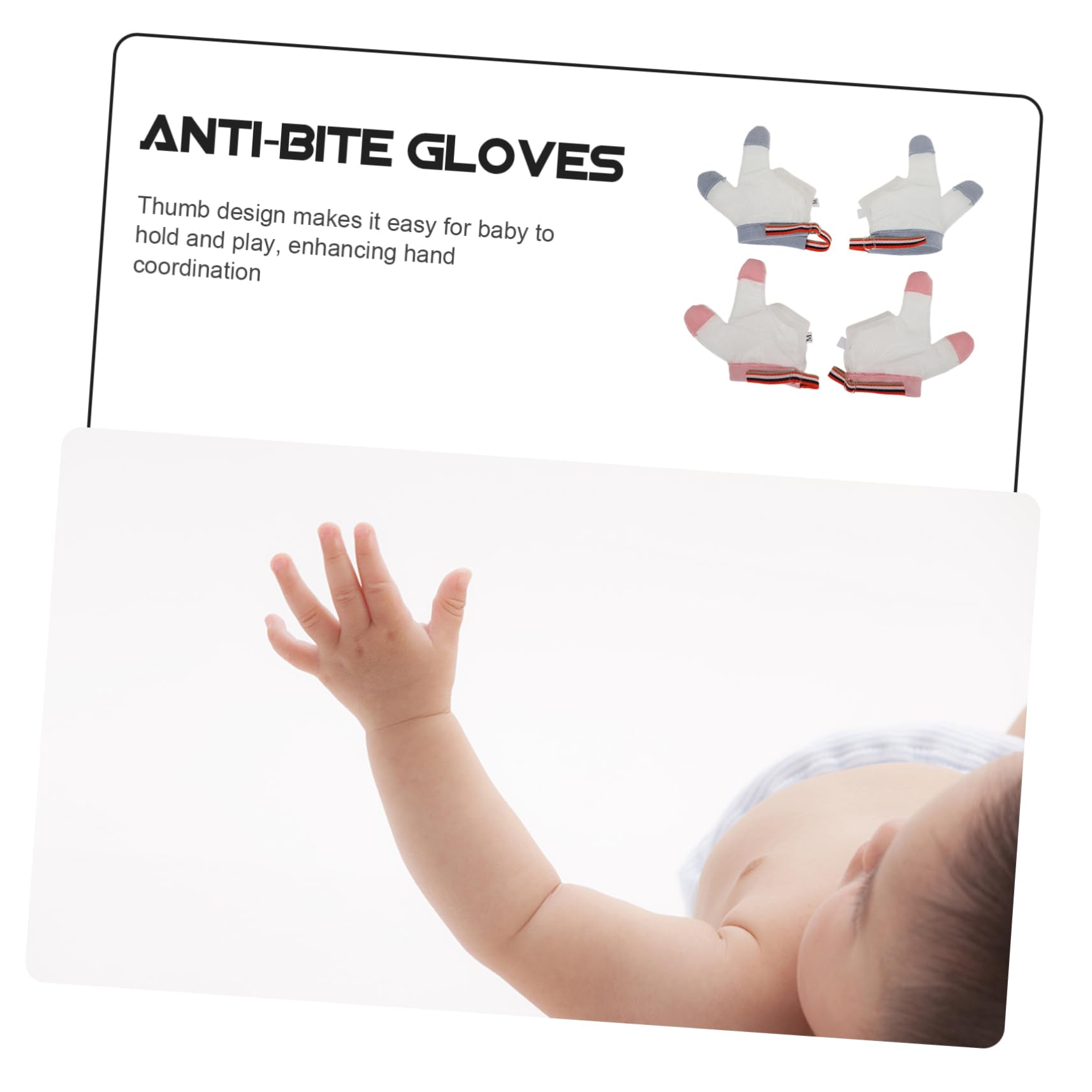 BESTonZON 10 Pares Guantes Anti Mordeduras Guante Anti Chuparse El De Chuparse Los Parada De Chuparse El Para Niños Protector De Pulgar Para Chuparse El Nylon