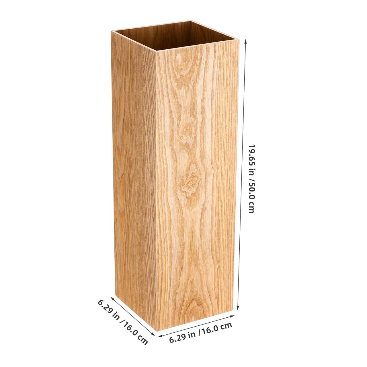DOITOOL Porte-Parapluie en Bois Style Seau 19.70 x 6.30 x 6.30 Pouces Support Décoratif