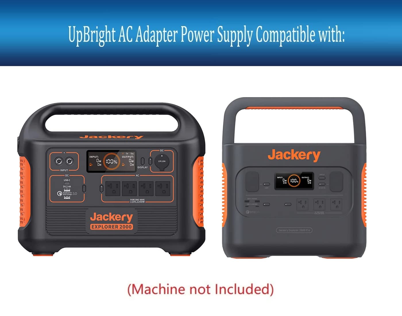 Amazon.com: UpBright AC/DC Adapter Compatible with Jackery